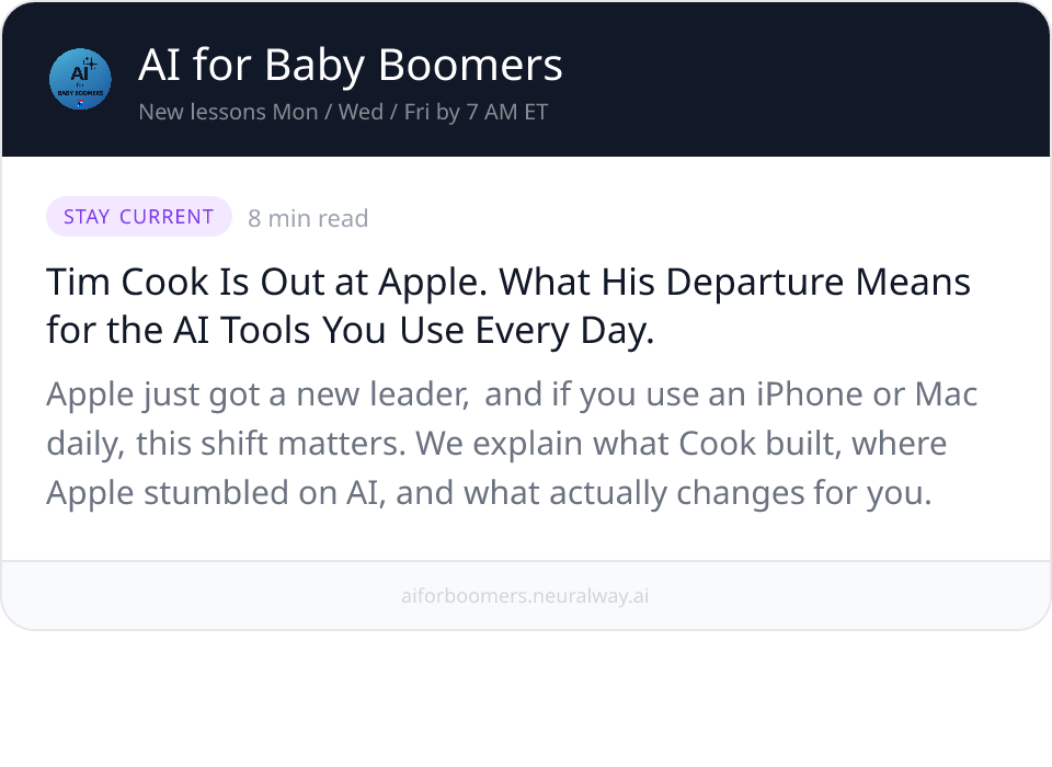AI for Baby Boomers